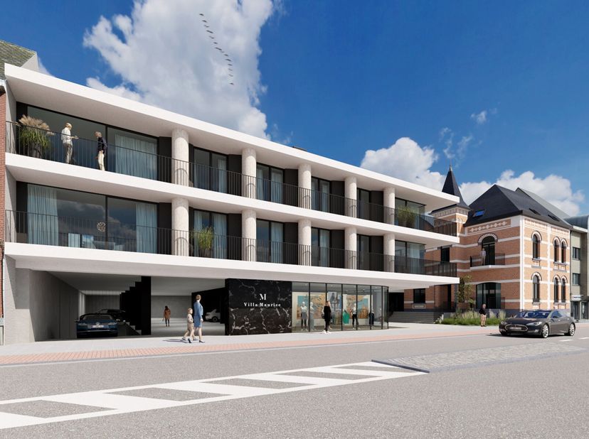VALIMMAS verkoopt gelijkvloersappartement A 0.1 in het bijzonder stijlvol nieuwbouwproject &quot;Res. Villa Maurice&quot;, een uniek staaltje architectuur waari