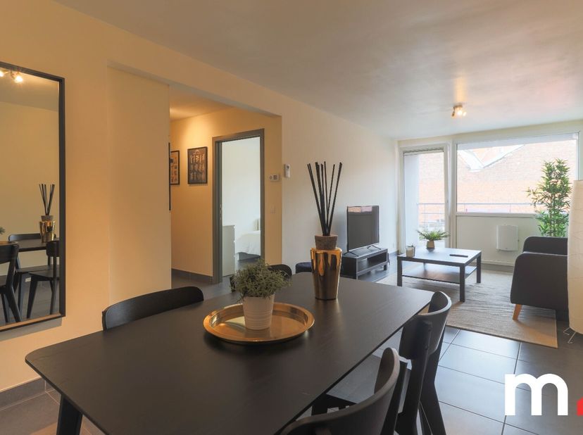 Op wandelafstand van het station, shoppingcenter K, de winkelstraten en de Grote Markt vinden we dit gezellige één slaapkamer appartement met aparte g