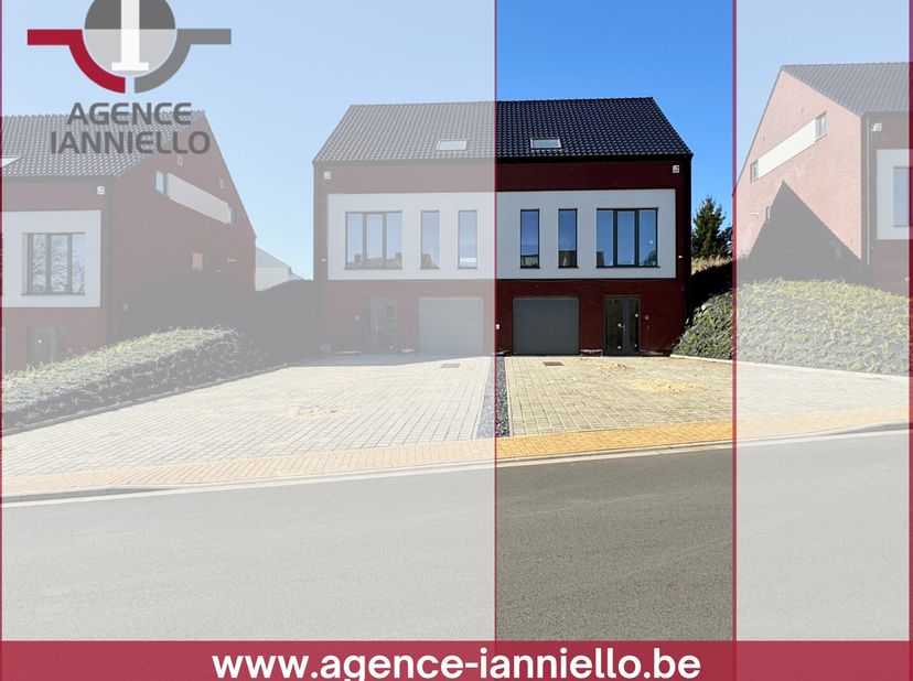 Proche des axes autoroutiers tout en étant implantée dans un quartier résidentiel, cette habitation nouvellement construite vous séduira par ses atout