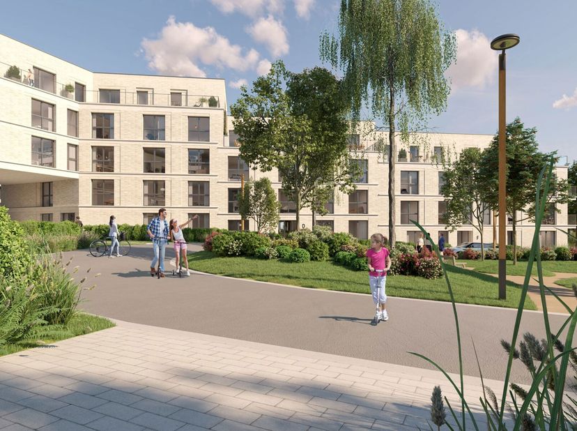 Het nieuwe appartementenproject &quot;Les Promenades d&#039;Uccle&quot; wordt aangevuld met dit prachtig atypische nieuwe gebouw &quot;CANOPEE.&quot; Victoire biedt u: Een rui