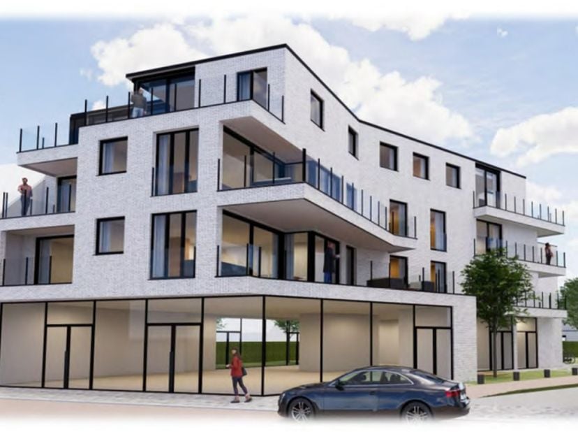 Gelegen op de eerste verdieping,  één slaapkamers westelijk geörienteerd appartement met mooie terras (16 m²)