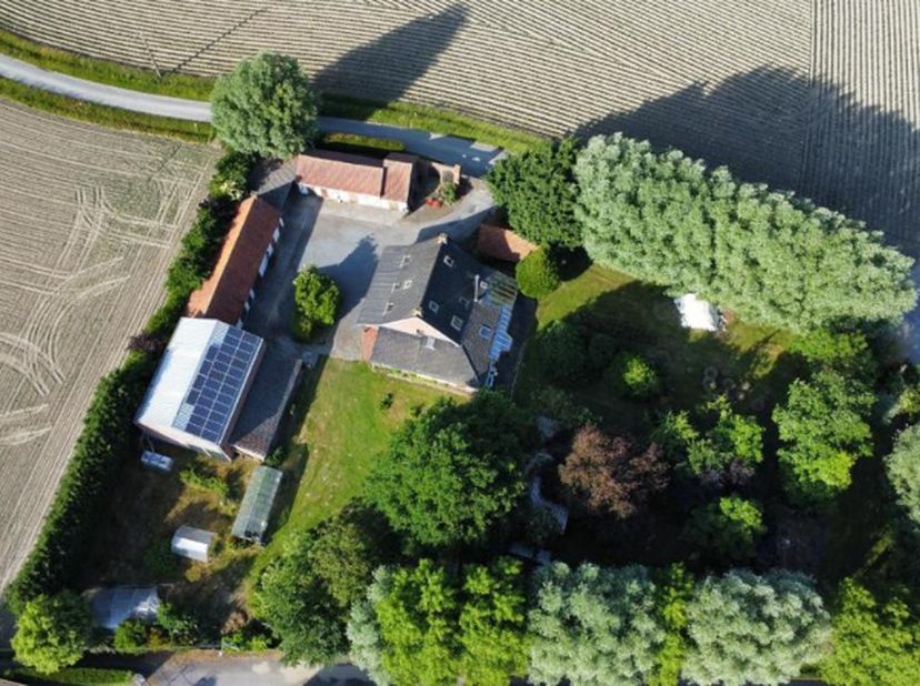 Prachtige landelijke woning, gelegen in een oase van rust en omgeven door groen, met volledige privacy. De ruime, lichtrijke en stevige woning bestaat