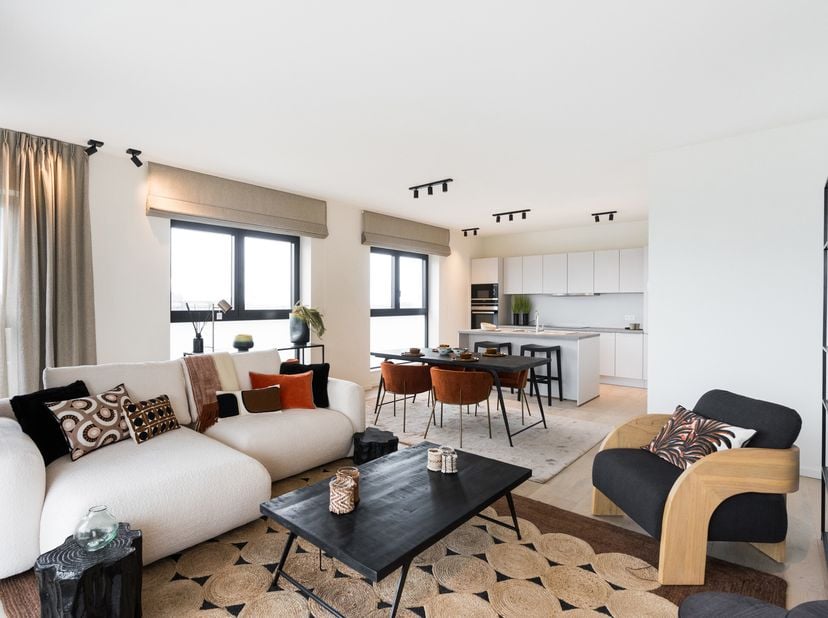 AUDERGHEM, face au CHIREC et au cur du quartier universitaire (ULB, VUB), magnifique APPARTEMENT (2ch/1sdb/1sdd) de 104 m² bruts s&#039;ouvrant sur une TER
