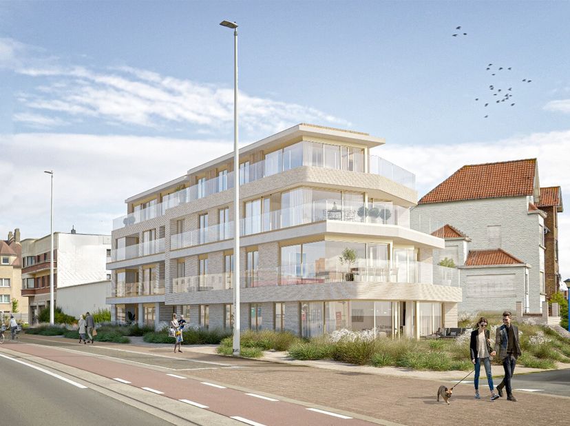 Coxyde: Luxueux appartement neuf avec terrasse spacieuse à proximité du centre!Découvrez la Residentie Lucy, un projet résidentiel exclusif de petite