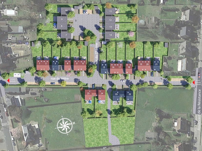 Gelegen in Nijvel, op een steenworp afstand van het treinstation en het stadscentrum, profiteert dit gebied van de kwaliteit van de winkels en de omli