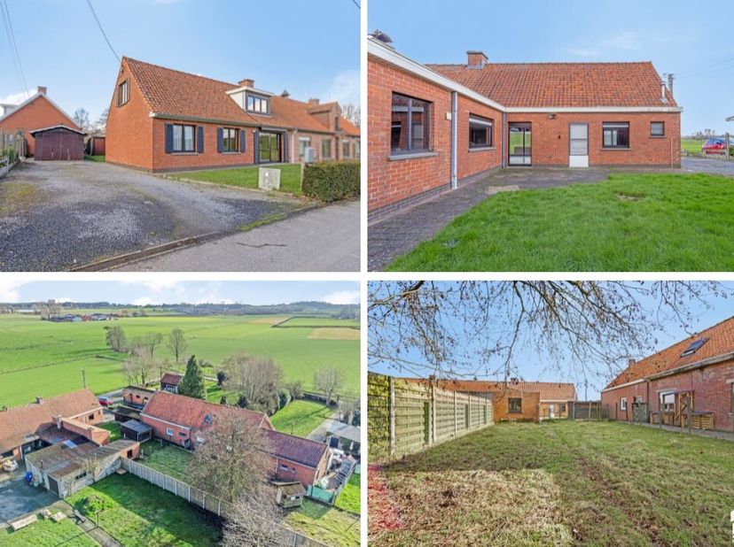 Landelijk gelegen te renoveren/op te frissen woning op een totale oppervlakte 1.178 m²Bent u op zoek naar een woning met verzichten over de velden en