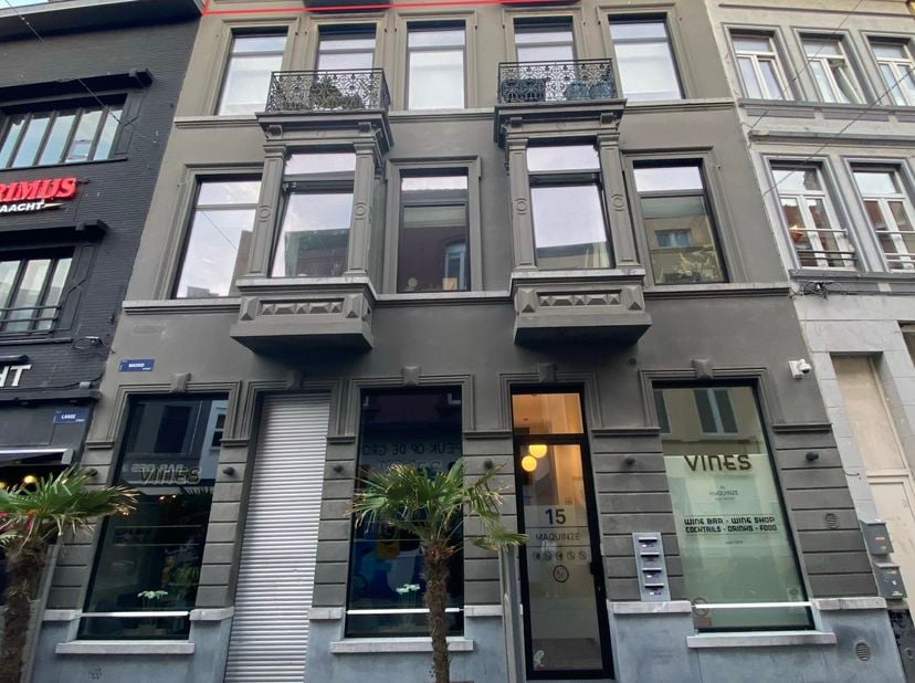 Groot en zeer lichtrijk zongericht duplex appartement in een volledig gerestaureerd eclectisch gebouw in het historisch centrum van Oostende.&lt;br /&gt;
He