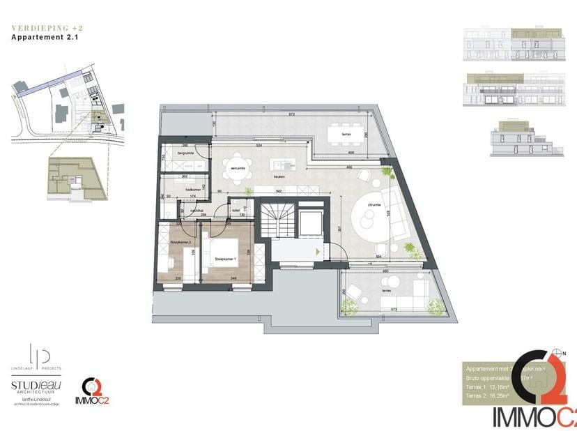 Energie neutrale nieuwbouw penthouse met 2 slaapkamers binnen residentie Belisa gelegen in het centrum van Munsterbilzen.&lt;br /&gt;
De indeling is als vol