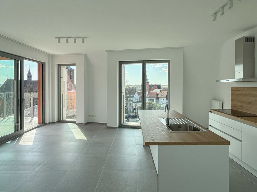 BRAINE-L&#039;ALLEUD, centre. Superbe APPARTEMENT de première occupation (2ch/1sdb) situé au troisième étage d&#039;un projet neuf. Il se compose dun hall dentr