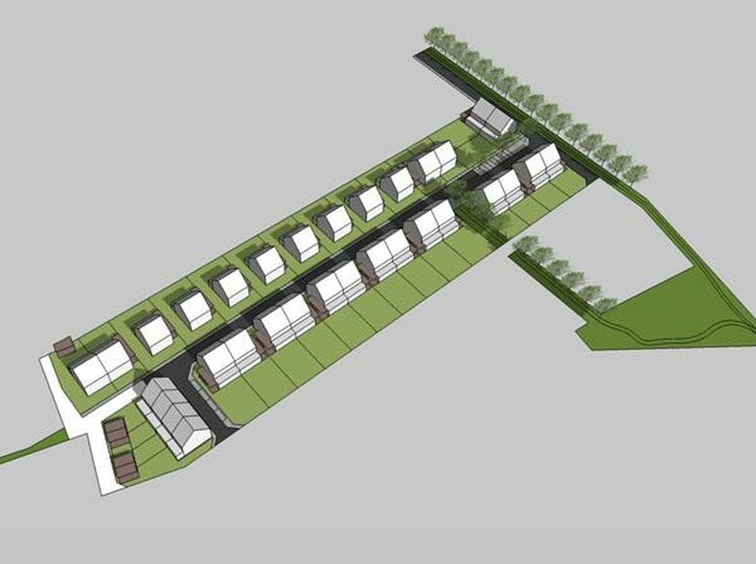 Lottes pour immeubles ouverts ou semi-ouverts à vendre à Watou. Certains lots offrent une belle vue sur le vert derrière. Différentes possibilités d&#039;o