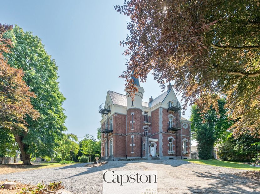 Kasteel te koop met een apart koetsiershuis. Prachtige tuin voorzien van een wellness-gedeelte. Genieten van de rust en de luxe in het charmante Durbu