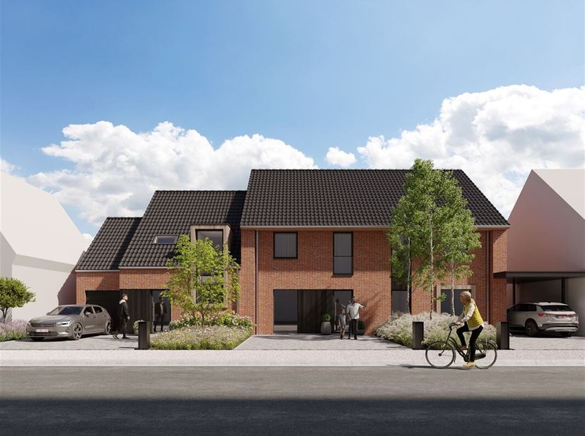 Nouvelle maison deux façades avec trois chambres, une salle de bain et un jardin. Construction 100 % traditionnelle. Promoteur immobilier DEBACK&lt;br /&gt;