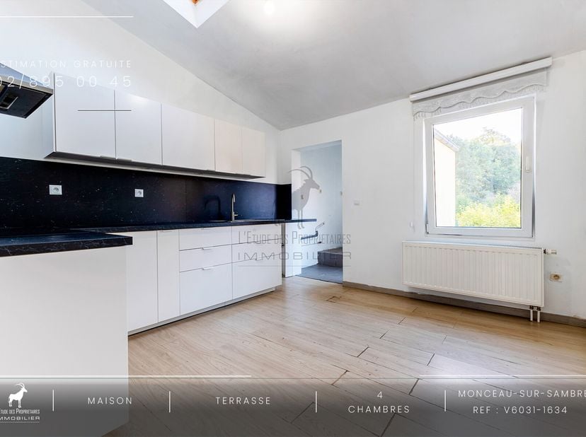 Mooi huis met 4 slaapkamers, tuin en terras te koop in Monceau-sur-Sambre&lt;br /&gt;
Referentie van het bureau: V6031-1634&lt;br /&gt;
Virtuele rondleiding: http