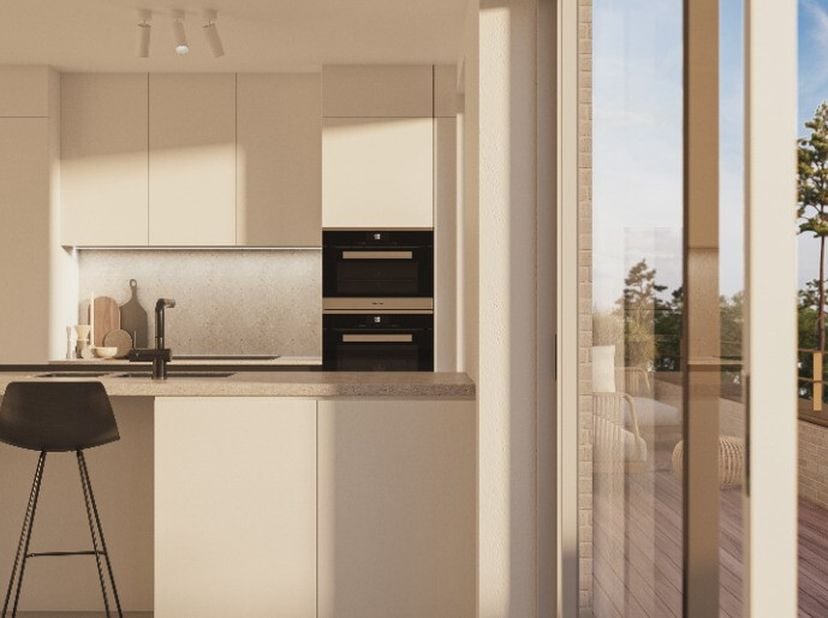 [[ DIT PAND NEEMT DEEL AAN DE ERA OPEN HUIZEN DAG OP 14/6 VAN 16:00 TOT 17:00 ]] Het BEN-appartement biedt je een ruim en inpandig terras dat naadloos