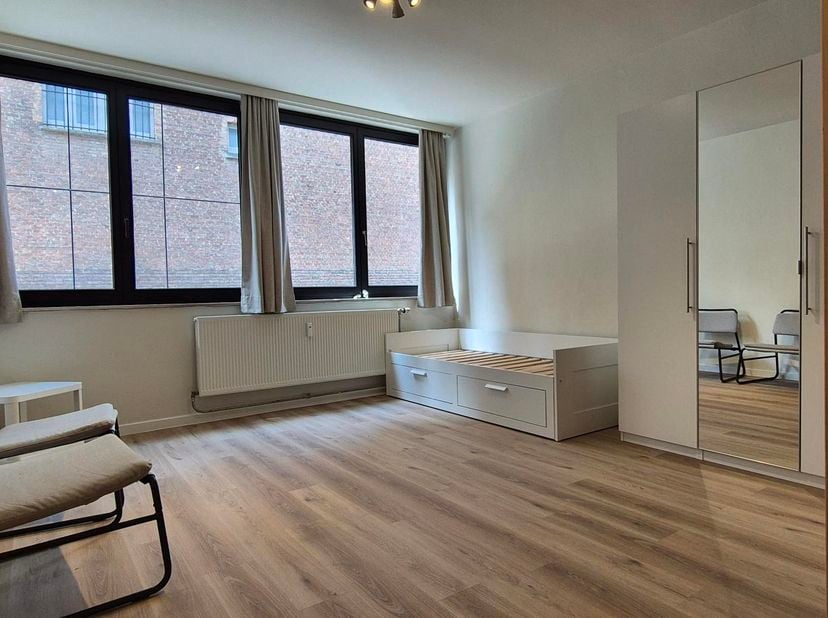 Op zoek naar een comfortabele en instapklare woonruimte in het hart van Leuven? Deze recent gerenoveerde studio is ideaal voor een student die rust, g