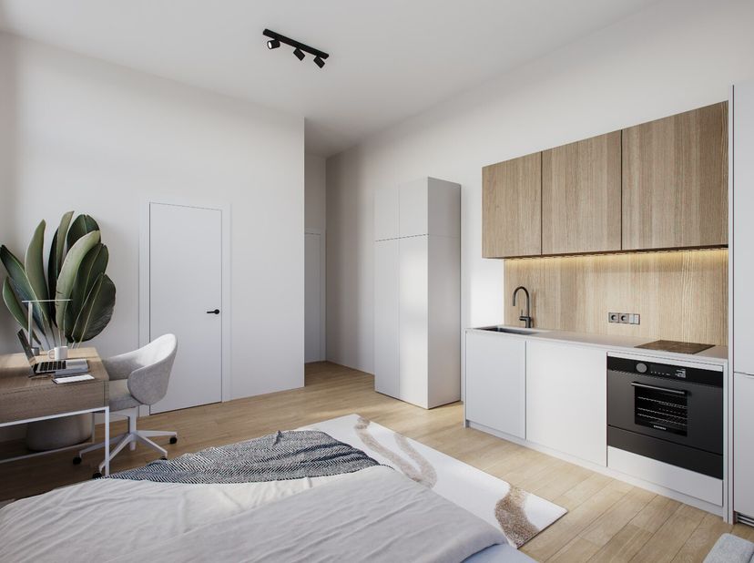 Deze prachtige bemeubelde studio is gelegen in de bruisende stad Leuven, in residentie ESTELLE. De studio is in renovatie en biedt een moderne en comf