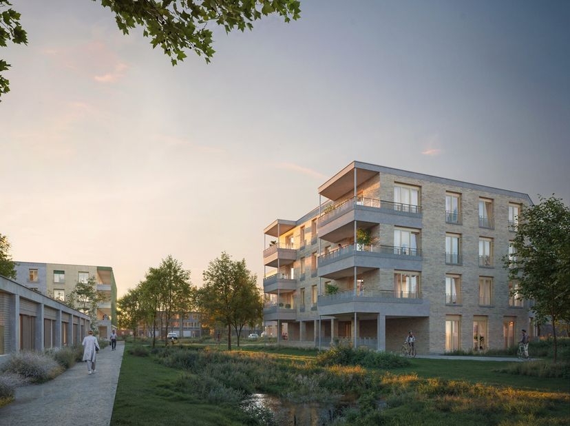 Dit appartement met één slaapkamers is gelegen op de eerste verdieping van het gebouw Hilla in de duurzame woonwijk Minerve. Het appartement heeft een