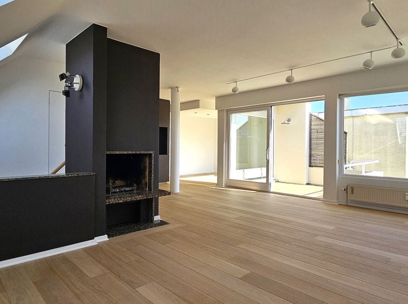 Triangle d&#039;Or. Ixelles/Lepoutre/Pl. Brugmann. Petite copropriété de standing dans un bel immeuble de caractère. Sublime penthouse (entièrement repeint