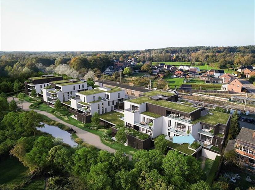 A0.1:  In residentie Aak stellen we u graag voor aan dit knappe zuid-gerichte, gelijkvloers appartement van ca. 102m², met prachtig gedeeltelijk overd