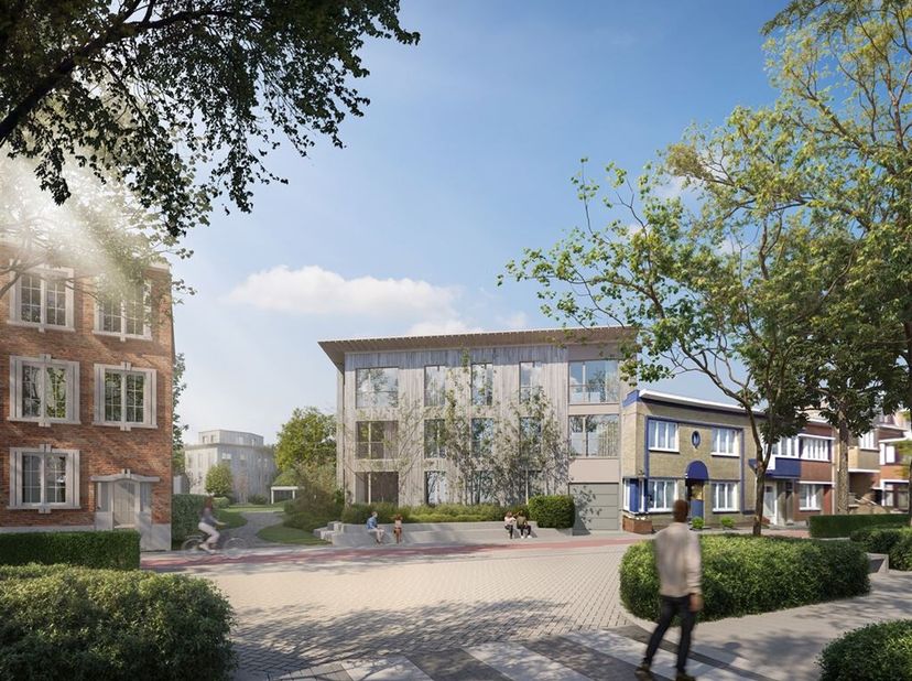 Ontdek de 1-slk appartementen in het project. De oppervlaktes variëren van 46m² tot 76m².Alle appartementen beschikken over een living met open keuken