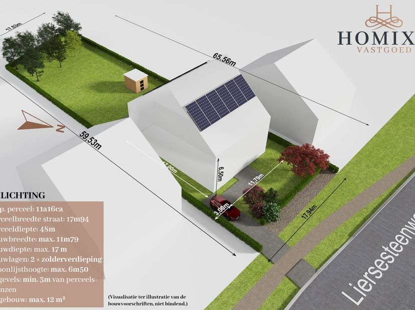 Meer info of uw afspraak plannen voor deze bouwgrond kan via wouter.beckx@homixx.be of via 016 199 349.&lt;br /&gt;
Deze bouwgrond voor open bebouwing is ge