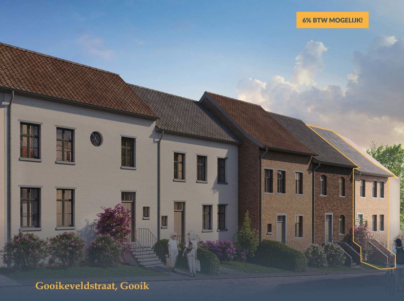 In het charmante dorpscentrum van Gooik realiseert Unicas een kleinschalig project Gooikeveld. Vijf charmante ééngezinswoningen, ontworpen met oog voo