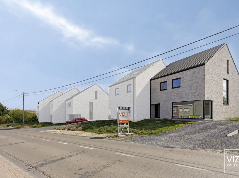 In het landelijke Onkerzele, nabij Geraardsbergen, vindt u deze prachtige nieuwbouwwoning van Brik Houses. De ligging is ideaal, met scholen, winkels,