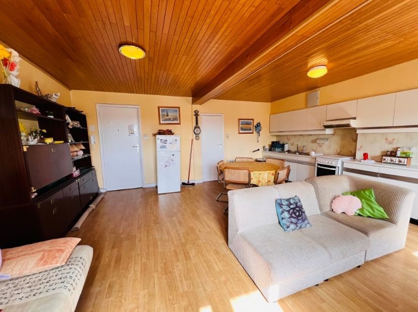 Dit ruime appartement (zuidwest georiënteerd) bevindt zich centraal in de Kerkstraat van Wenduine, op een boogscheut van winkels, tram- en bushalte, Z