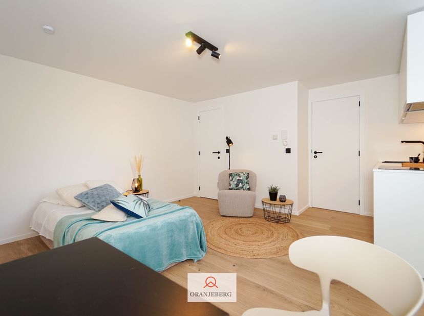 Gerenoveerde kamer gelegen in kleinschalig volledig gerenoveerd gebouw. Met een vlotte en snelle verbinding met auto en openbaar vervoer (trein, bus).