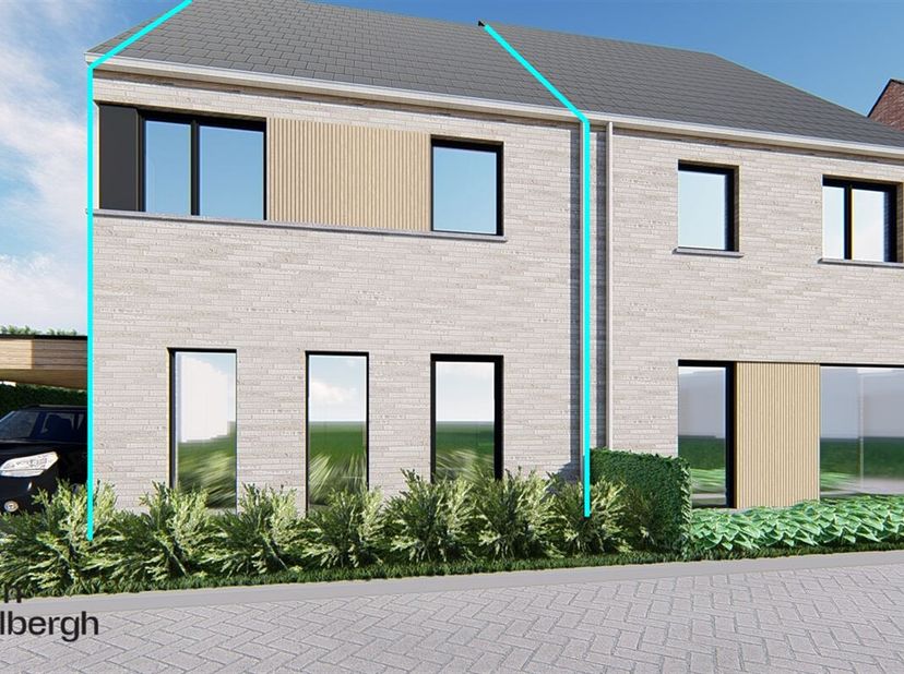Nieuwbouwwoning in groene oase te koop! &lt;br /&gt;
LOT 8&lt;br /&gt;
Indeling: inkomhal met gastentoilet, open ruime leefruimte, achteraan in de woning is er ee