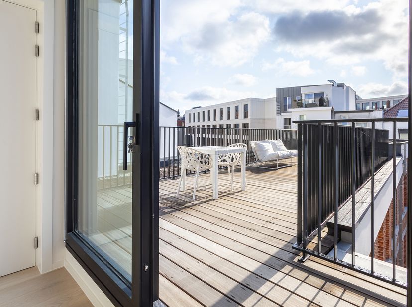 Luxe penthouse in de prestigieuze realisatie ‘The Roastery’, op de voormalige site van koffiebranderij Jespers. Het project is opgebouwd rond een cent