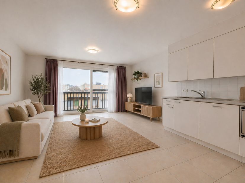 Dit perfect onderhouden appartement bevindt zich op een rustige ligging in het centrum van Wenduine. De gezellige Kerkstraat met zijn winkels, het mar