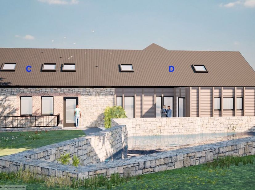 RAEREN Bergstrasse, A - F : Le projet Â ALTE MÜHLE Â consiste en la rénovation d'une propriété agricole, qui sera réalisée en trois phases. Dans un pr