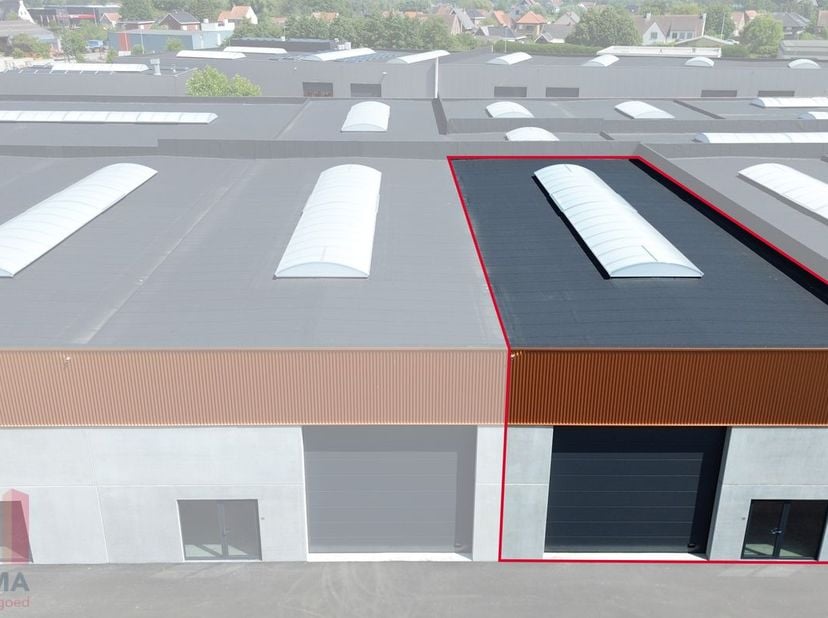 Nieuwbouw KMO-unit met een oppervlakte van 307 m²&amp;nbsp;en&amp;nbsp;2 privatieve parkeerplaatsen te koop op bedrijventerrein 'De Schatting', op amper 300 m