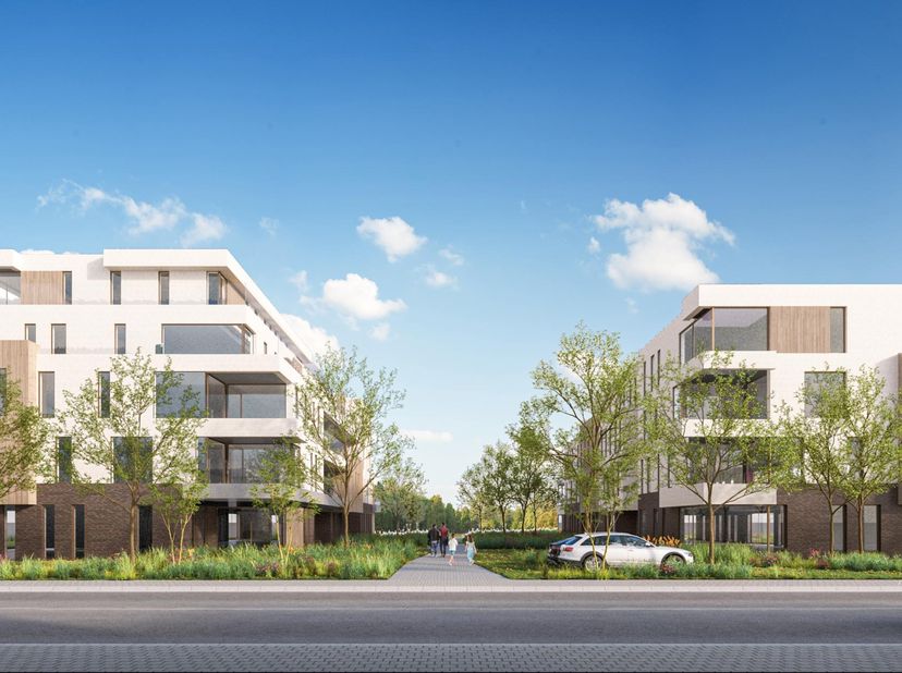 Mooi ruim appartement op de 2de verdieping met een ruime leefruimte met open keuken en aansluitende berging, 2 slaapkamers, badkamer met douche en dub