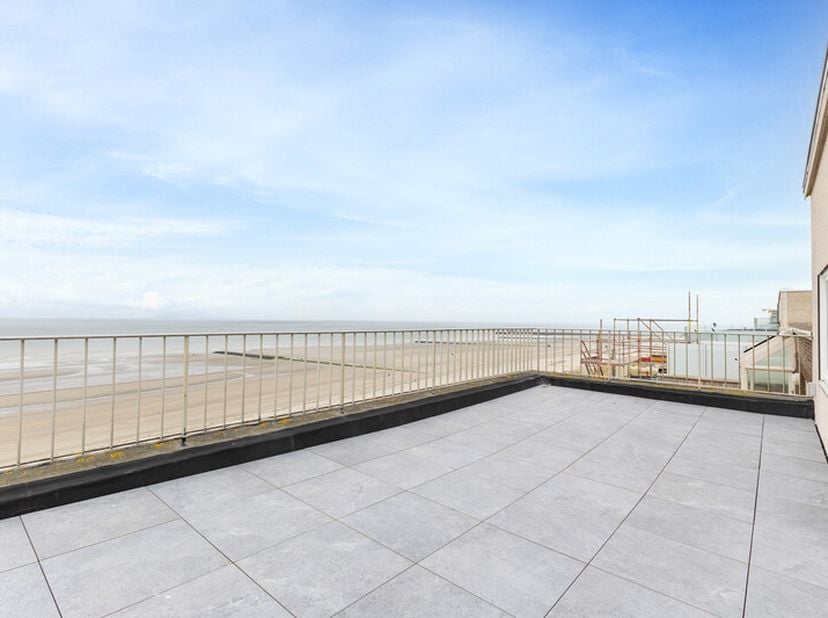 Découvrez ce penthouse avec 1 chambre, rénové avec goût et meublé, situé sur la digue de Nieuwpoort-Bad au 9 étage, avec une très grande terrasse enso