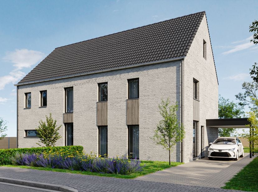 Energieneutrale halfopen bebouwing te Westerlo-Heultje (lot 1).<br />
Deze energieneutrale nieuwbouwwoning in Heultje biedt de perfecte combinatie van