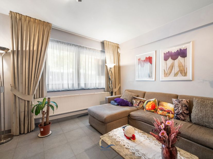Op een&amp;nbsp;uitstekende ligging, op slechts 50 meter van het strand, bevindt zich dit aangename en instapklare 1-slaapkamerappartement op het gelijkvl