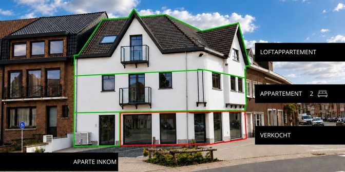 Appartement te koop in Godfried Devreeselaan 43 bus 1+2, 8500 Kortrijk