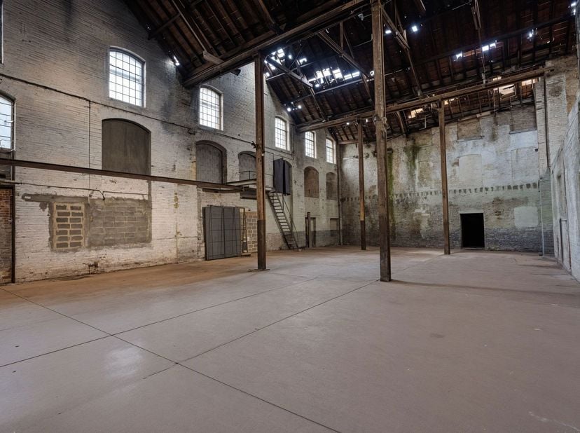 Ce vaste bâtiment industriel à rénover/rafraîchir, idéalement situé au centre d’Amougies, représente une opportunité exceptionnelle pour ceux qui rech