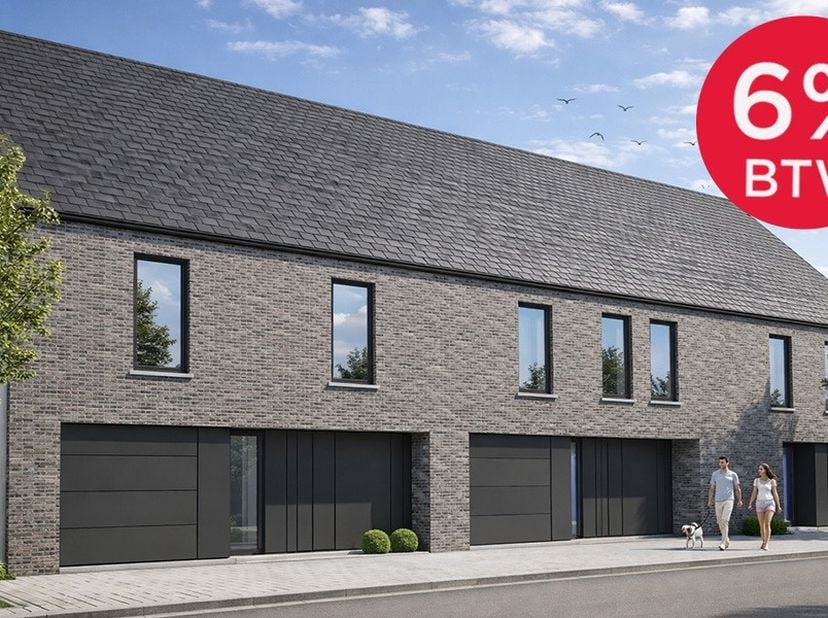 Nieuw te bouwen 2-gevel woning op een perceel bouwgrond van 150m² in zuidoostelijke richting. Op 4 km van Merchtem en 15 km van Brussel. Verlaagd BTW