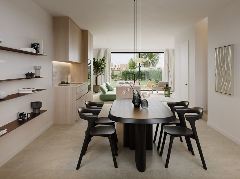 115 maisons neuves durables à vendre à Leffinge<br />
À proximité de Middelkerke et d'Ostende, vous découvrirez 't Cleygoed, un lotissement unique de
