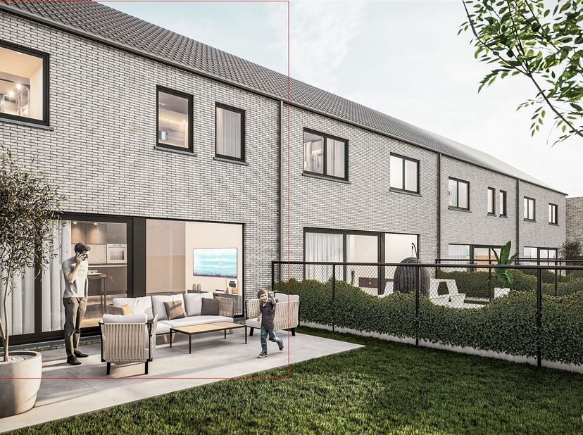 Nieuw te bouwen energiezuinige halfopen bebouwing op een perceel van 150 m², gelegen in het rustige Appels, deelgemeente van Dendermonde.<br />
De lo