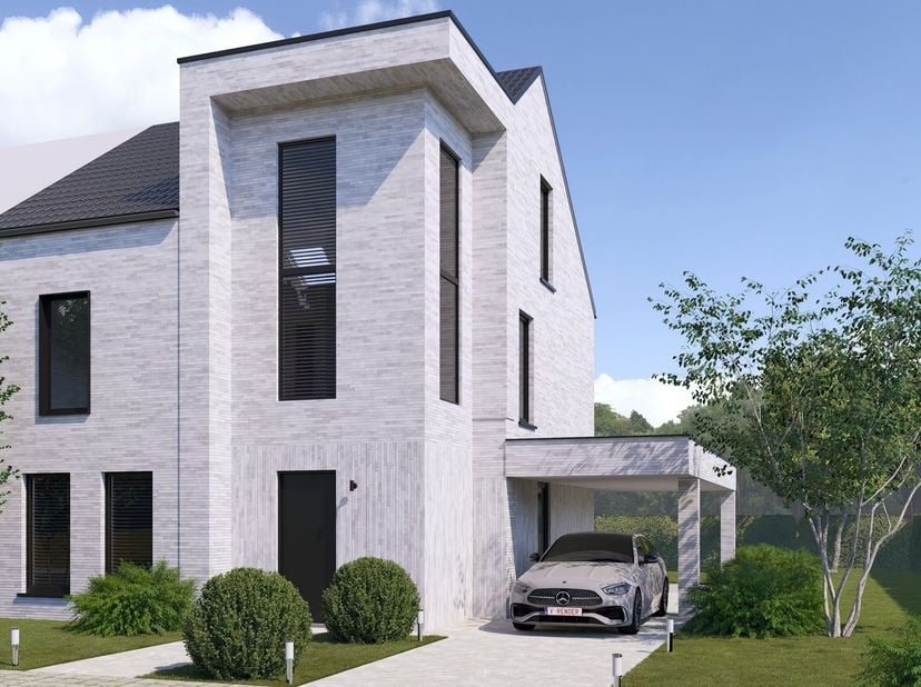 Nieuwbouwwoning te koop in Diepenbeek Steenakkerstraat<br />
In een rustige en aangename woonomgeving in Diepenbeek verrijst deze stijlvolle nieuwbou