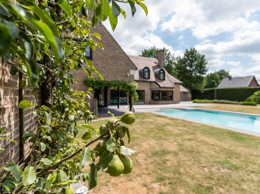 In de prestigieuze villawijk Sterrebos wacht deze uitzonderlijke designvilla, een architecturaal meesterwerk van Bart Moors en Bart Lens. Met een bewo