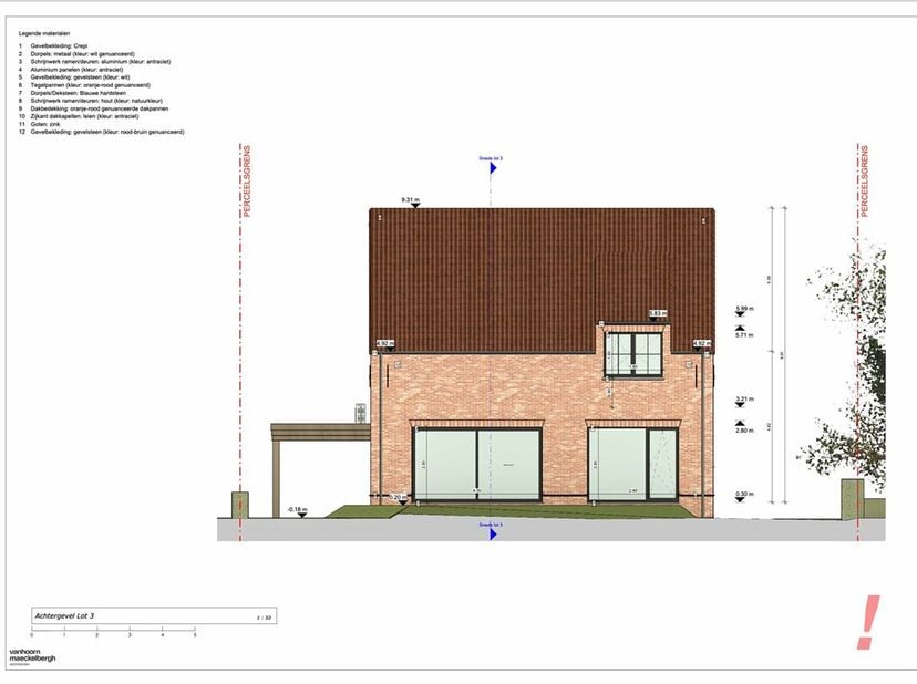 Villa neuve moderne à l'architecture épurée. Cette nouvelle construction fait partie d'un mini-parc de 3 lots, tous d'un style architectural différent