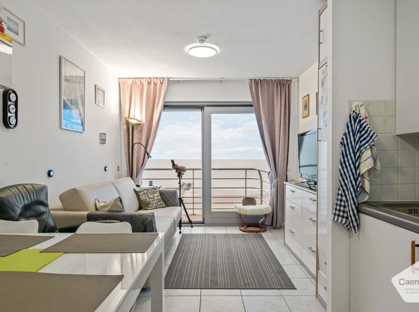 De studio is gelegen op de zeedijk, vlakbij de Grote Markt en de jachthaven, en geniet van een prachtig frontaal zeezicht. Dankzij de ligging op de 10