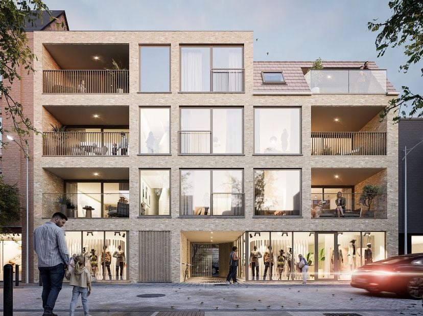 !!! 6% BTW mogelijk !!!Instapklaar nieuwbouwappartement met 2 slaapkamers en 2 terrassen op een toplocatie in het centrum van Tielt.Ligging:Dit nieuwb