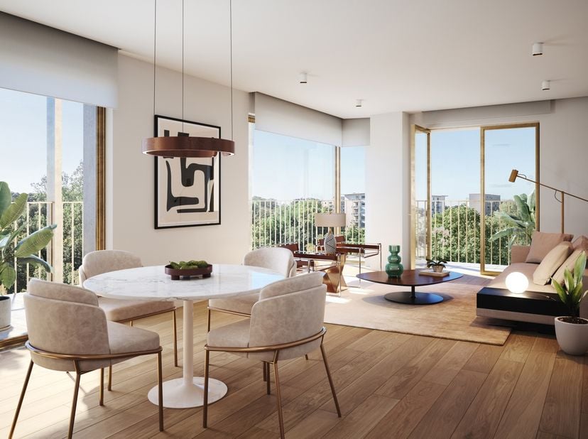 OUDERGEM - Met zicht op het majestueuze Hertoginnedal domein en vlakbij de Mellaertsvijvers en het Woluwepark, prachtig NIEUW luxe PENTHOUSE (3badk/1s