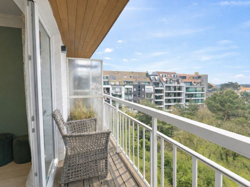 Knokke: Lichtrijke en instapklare studio te koop met een prachtig open zicht op het Ijzerpark. Op een uitstekende ligging in het hart van Knokke bevin